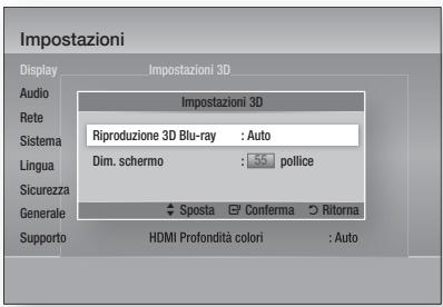 SAMSUNG HT-D5550 - Impostazioni 3D - 1