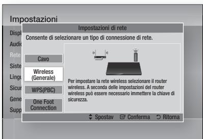 SAMSUNG HT-D5550 - Impostazione di una connessione di rete wireless - Auto - 1