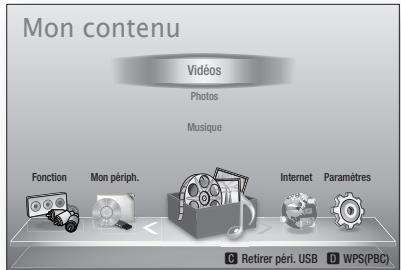 SAMSUNG HT-D5550 - Lecture de contenu à partir d'un périphérique de stockage USB - 2