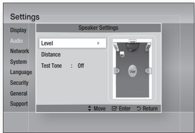 SAMSUNG HT-D5550 - Speaker Settings - 1
