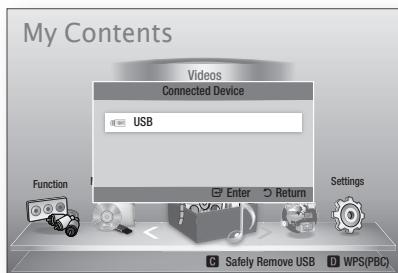 SAMSUNG HT-D5550 - Playing back a USB Storage Device - 3