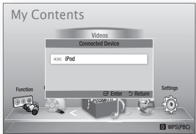 SAMSUNG HT-D5550 - Connecting iPod/Phone Using the Dock - 2
