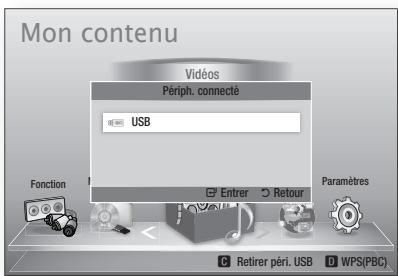 SAMSUNG HT-D5550 - Lecture de contenu à partir d'un périphérique de stockage USB - 3