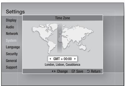 SAMSUNG HT-D5550 - Time Zone - 1