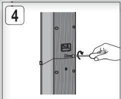 SAMSUNG HT-D5550 - Installazione dei diffusori sul supporto a colonna - 5