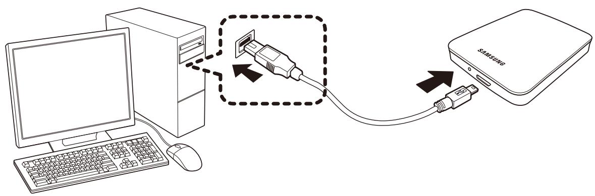 SAMSUNG HX-M500UAY - - Branchement à un ordinateur de bureau - 1