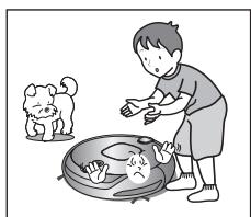 SAMSUNG SR8857 - Si un enfant ou un animal domestique doit rester seul, veillez àmettre le robot aspirateur hors tension. - 1