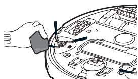 SAMSUNG SR8857 - LIMPIEZA DEL CEPILLO GIRATORIO LATERAL PARA LA LIMPIEZA DE BORDES - 2