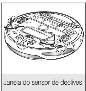 SAMSUNG SR8857 - Tem de desligar o interruptor de corrente na parte inferior da unidade principal antes de limpar o Aspirador Robot. - 4