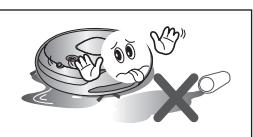 SAMSUNG SR8857 - Zorg dat de robotstofzuiger Niet over vloeistoffen zoals water, olie en plasjes van huisdierenBeen beweegt of.Deze opzuigt. - 1