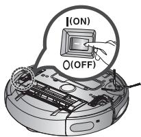 SAMSUNG SR8857 - Desactive el conmutador de encendido de la parte inferior de la unidad principal antes de limpiar la aspiradora robot. - 1