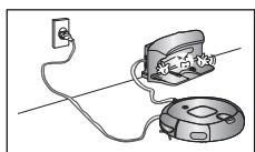 SAMSUNG SR8857 - Bij hetplaatsen van het oplaadstation moet u ervoor zorgen dat het netsnoer Niet open enbloot op de vloer ligt. - 1