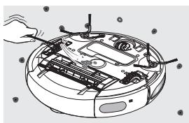 SAMSUNG SR8857 - LIMPAR A RODA MOTORA - 3