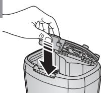 SAMSUNG SR8857 - Instalación de las pilas - 3