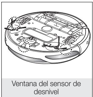 SAMSUNG SR8857 - Desactive el conmutador de encendido de la parte inferior de la unidad principal antes de limpiar la aspiradora robot. - 4