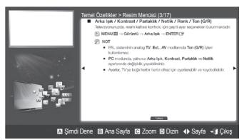 SAMSUNG HE46A - Bir e-Manual konusu ve ilgili OSD menusu/mentaleriarasinda nasil gejis yapilir. - 1