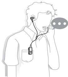 SAMSUNG BHS3000 - Wearing the headset - 1
