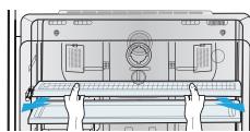 SAMSUNG SR428MLS - REMOVING THE REFRIGERATOR ACCESSORIES - 1