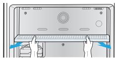 SAMSUNG SR428MLS - DÉMONTAGE DES ACCESSOIRES DU RÉFRIGÉRATEUR - 1