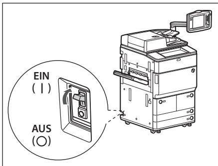 CANON IMAGERUNNER ADVANCE 6055 - Kippen Sie den Hauptschalter in die Stellung EIN (Stellung "I"). - 1