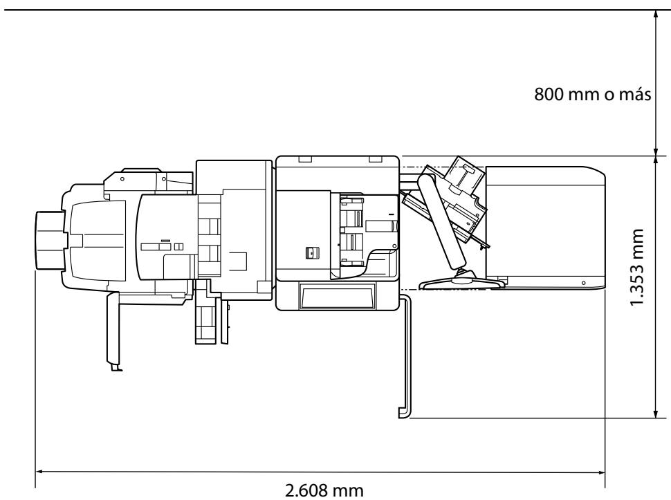CANON IMAGERUNNER ADVANCE 6055I - ■ Deje suficiente espacio a ambos lados del equipo para poder manejarlo sin limitaciones. - 2