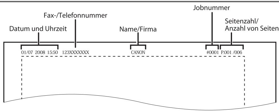 CANON IMAGERUNNER C1028I - Informationen über Absender - 1