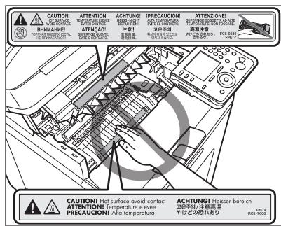 CANON IMAGERUNNER C1028I - CAUTION - 1