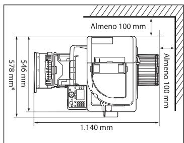CANON IMAGERUNNER C1028I - Spazio di installmente - 1