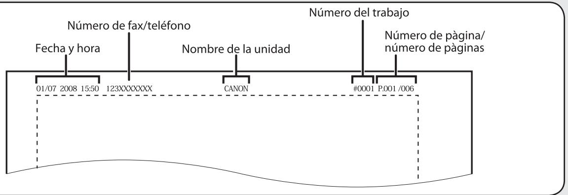 CANON IMAGERUNNER C1028I - Acerca de la informacion del remitente - 1