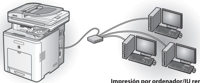 CANON IMAGERUNNER C1028IF - Conexión de red (Si desea obtener más información acerca de la configuración, consulte la pág. 27.) - 1