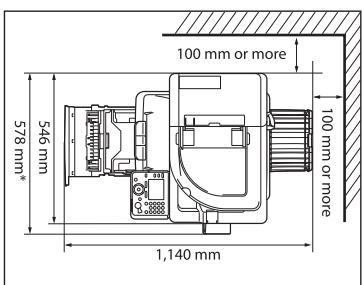 CANON IMAGERUNNER C1028IF - Installation Space - 1