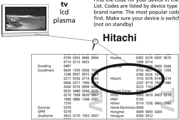 ONE FOR ALL URC 7962 - Direct Code Set Up - 1