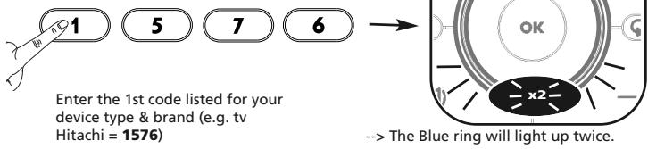 ONE FOR ALL URC 7962 - Direct Code Set Up - 4