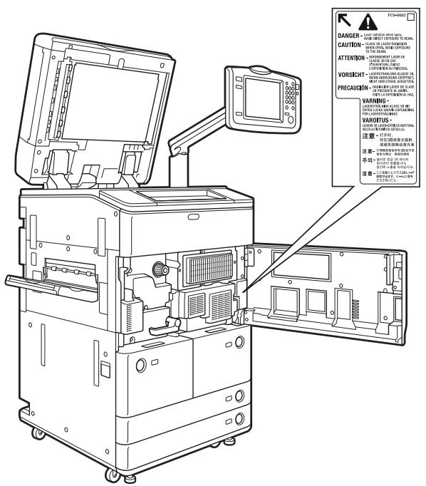 CANON IMAGERUNNER ADVANCE 8085 - CAUTION - 3