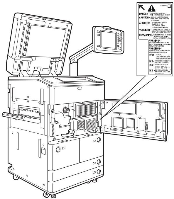 CANON IMAGERUNNER ADVANCE 8105 - CAUTION - 3
