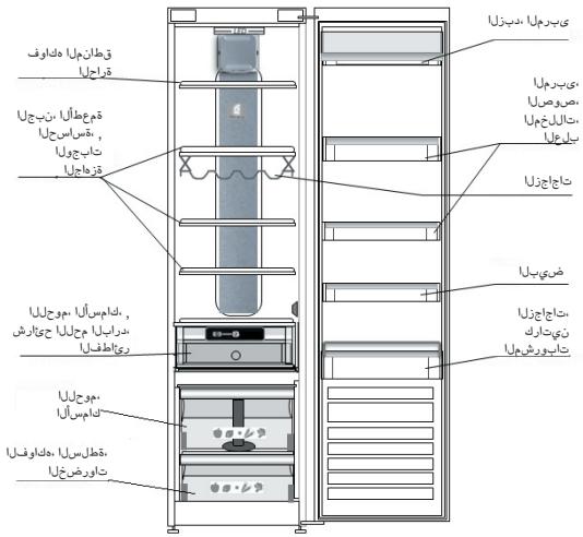 WHIRLPOOL SW6AM2QW - مكان تخزين الأطعمة والمشروبات الطازجة - 1