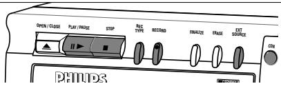 PHILIPS CDR 775 - Début automatique de l'enregistrement à partir d'un lecteur de CD externe (cd-sync) - 1