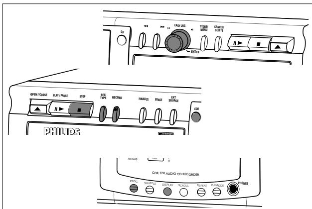 PHILIPS CDR 775 - Enregistrement à vitesse élevée depuis le lecteur de CD interne - 1