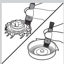 PHILIPS SERIE 5000 - Die Schereinheit mit der Reinigungsbürste reinigen - 5