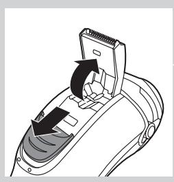 PHILIPS SERIE 5000 - Cleaning the trimmer with the cleaning brush - 1