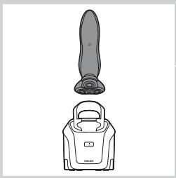 PHILIPS 7000 - Lataaminen Jet Clean -järjestelmässä (vain RQ1197CC, RQ1195CC, RQ1185CC, RQ11801CC ja RQ1175CC) - 1
