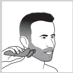 PHILIPS 7000 - Den Bart-Styler-Aufsatz mit Kamm verwenden - 4