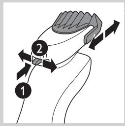 PHILIPS 7000 - Utilisation de l'accessoire barbe avec sabot - 2