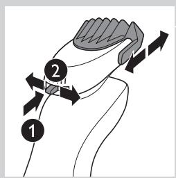 PHILIPS 7000 - Using the Beard Styler attachment with comb - 2