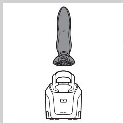 PHILIPS 7000 - Ricarica mediante il sistema Jet Clean (solo RQ1197CC, RQ1195CC, RQ1185CC, RQ11801CC, RQ1175CC) - 1