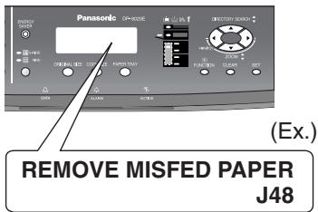 PANASONIC DP 8016P - ● Removing Misfed Paper (Paper Transport/Fusing Area) (J01, J30, J31, J33, J45, J48, J95) - 1
