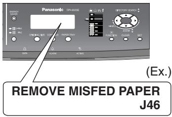 PANASONIC DP 8016P - ● Removing Misfed Paper (Paper Exit Area) (J46) - 1