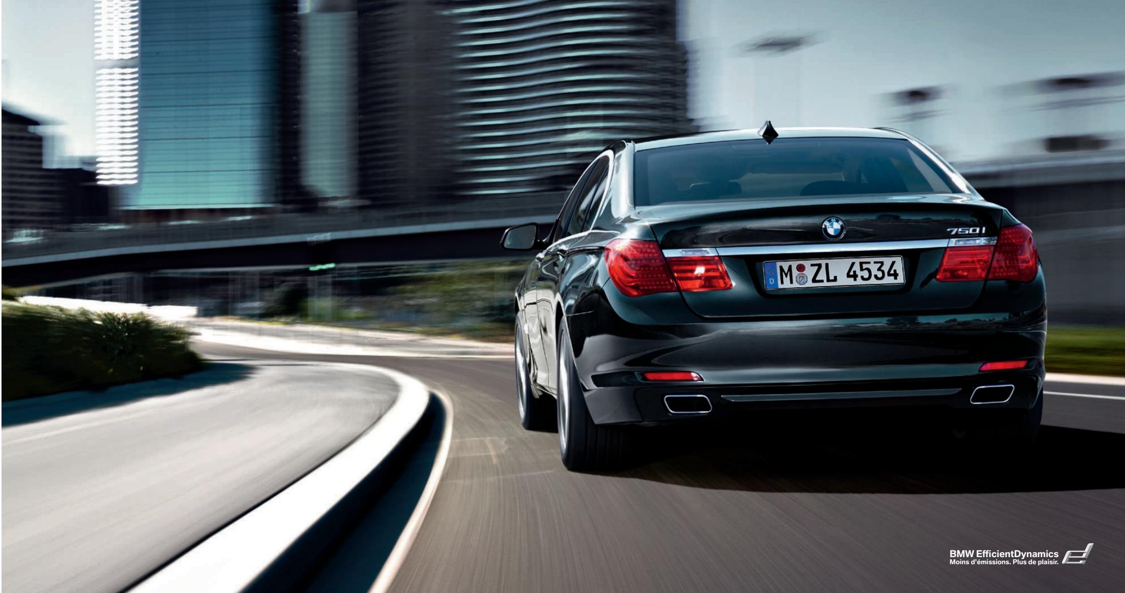 BMW SÉRIE 7 - Toute VISION a BESOIN d'un moteur. BMW série 7 avec mesures BMW efficient dynamics. - 1
