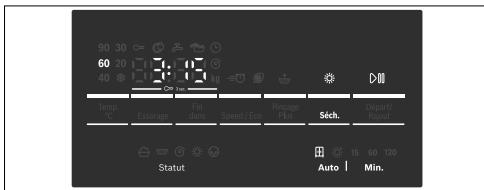 BOSCH WVG30461FF - Modifier les paramètres d'une fonction séchage : - 1