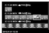 OLYMPUS E-M5 MARK II - Affichage de l'index/Affichage du calendrier - 9